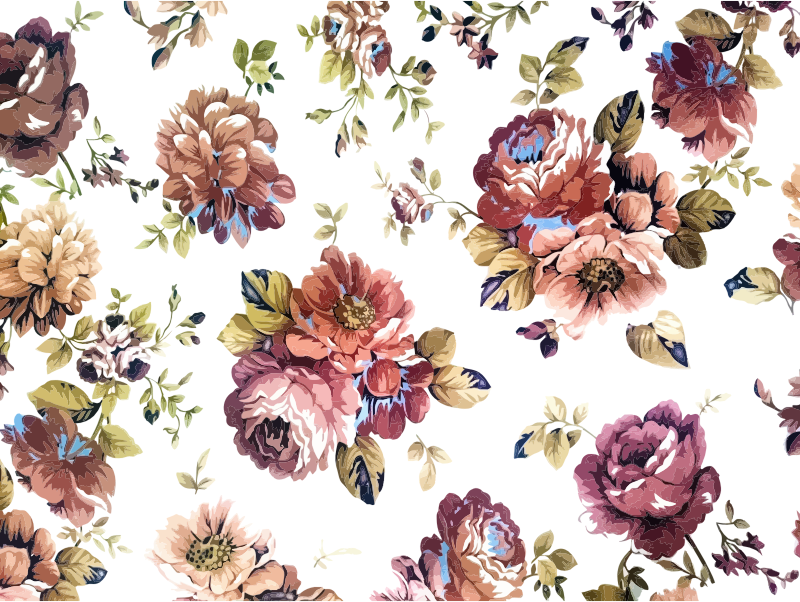 Vintage Floral Texture Background