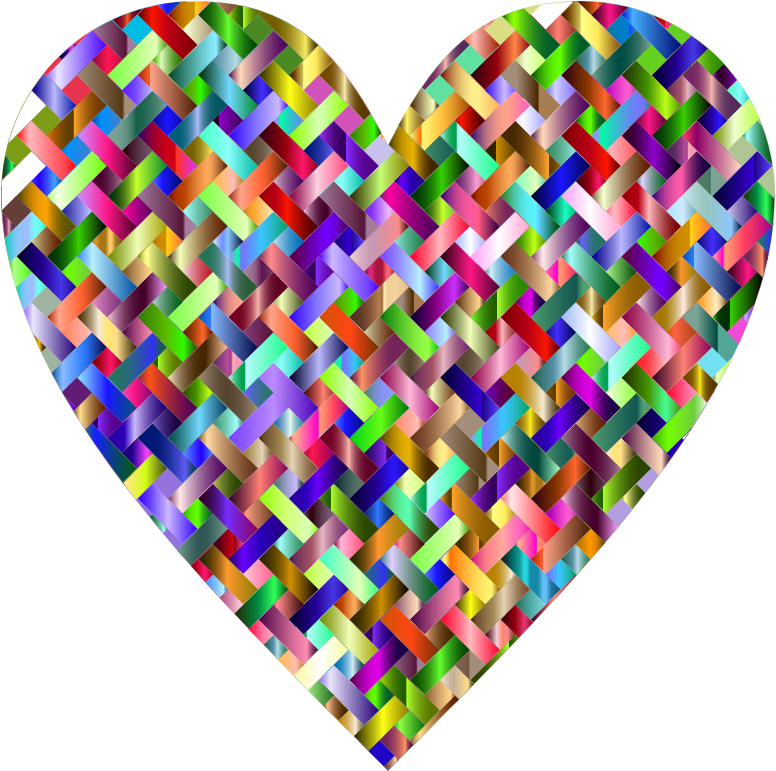 Colorful Heart Lattice Weave 2