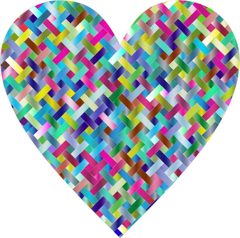 Colorful Heart Lattice Weave 4