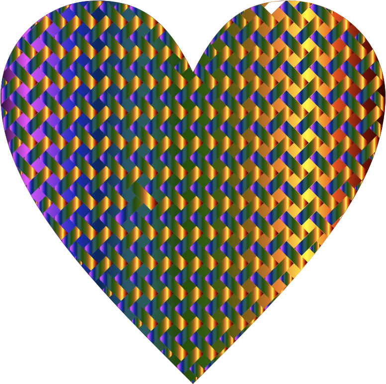 Colorful Heart Lattice Weave 6