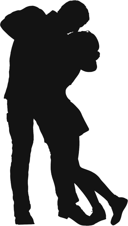 Couple Silhouette 3 - Openclipart