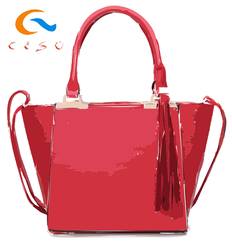 Pink Bag with Tassles and Logo