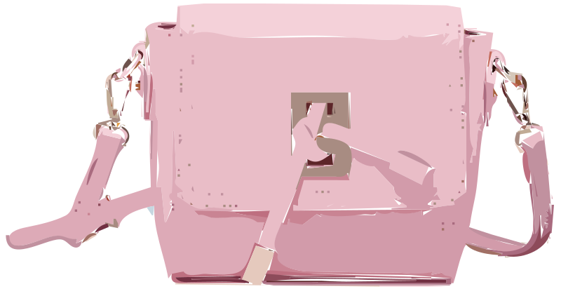 Pink Leather Handbag without logo