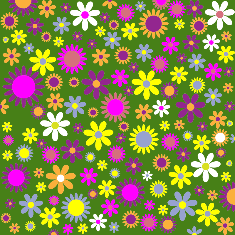 Retro Floral Background Pattern