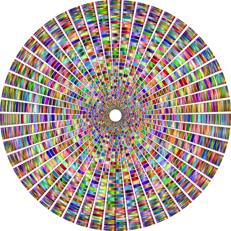 Prismatic Segmented Circle 4 Variation 2 No Background