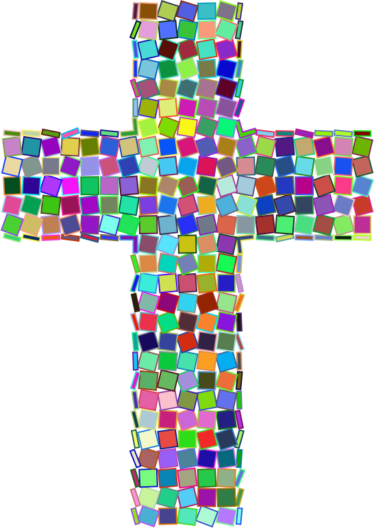 Prismatic Mosaic Cross