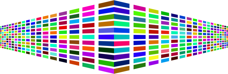 Colorful Perspective Squares