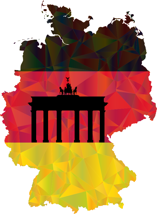 Germany Map Flag 3