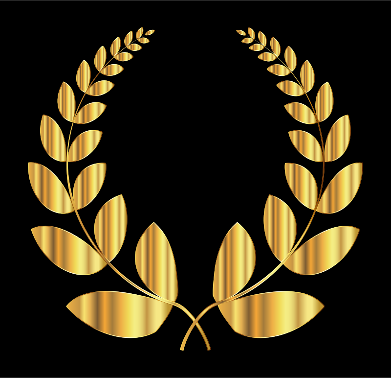 Gold Laurel Wreath 2