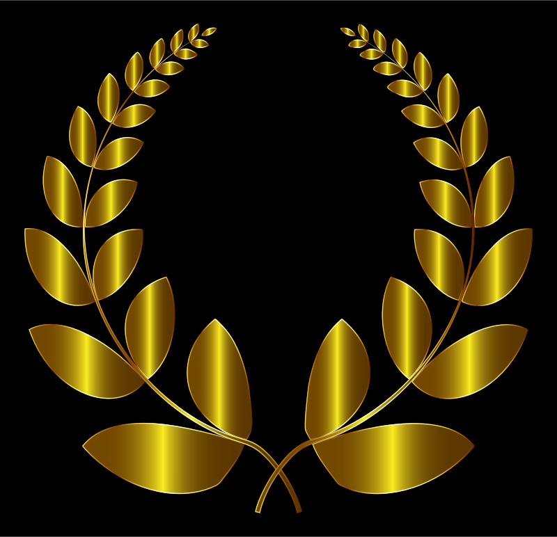 Gold Laurel Wreath 3