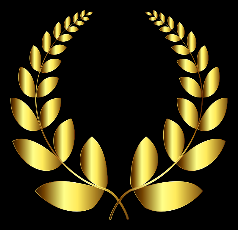 Gold Laurel Wreath 4