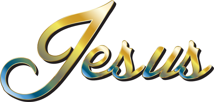 Jesus Chromatic Typography - Openclipart