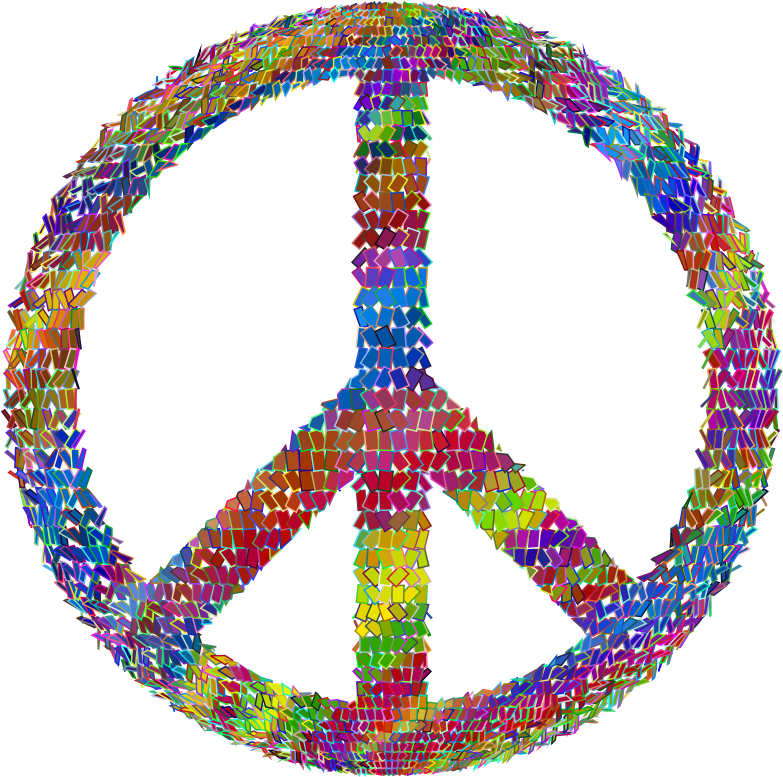 Psychedelic Prismatic Peace Sign