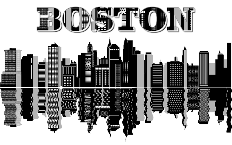 Boston Skyline Typography