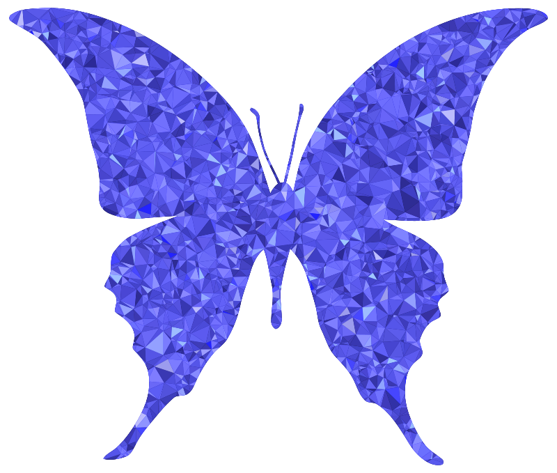 Sapphire Butterfly Silhouette 6