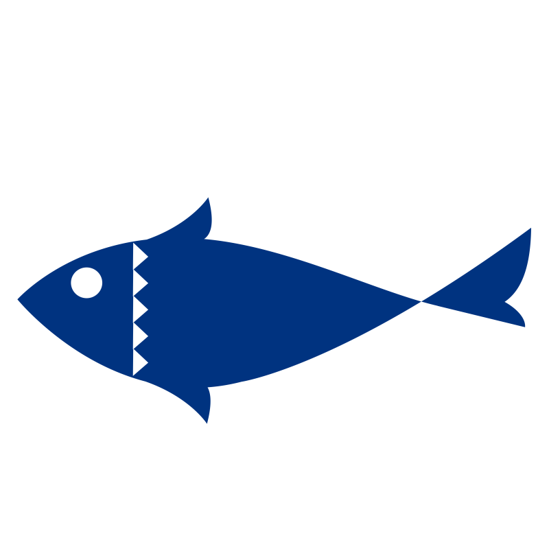 Fish- one color- flat.