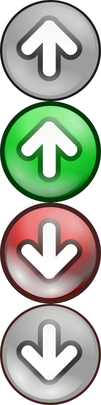 Shiny green/red voting arrows