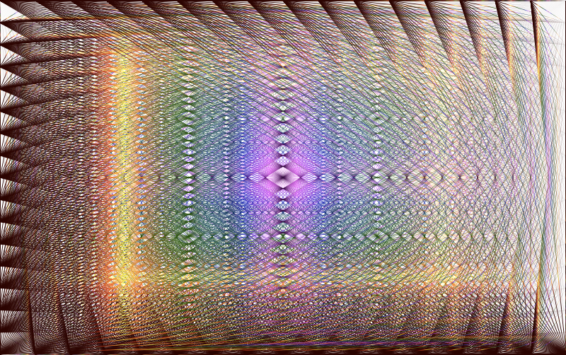 Prismatic Euclidean Spider Web No Background