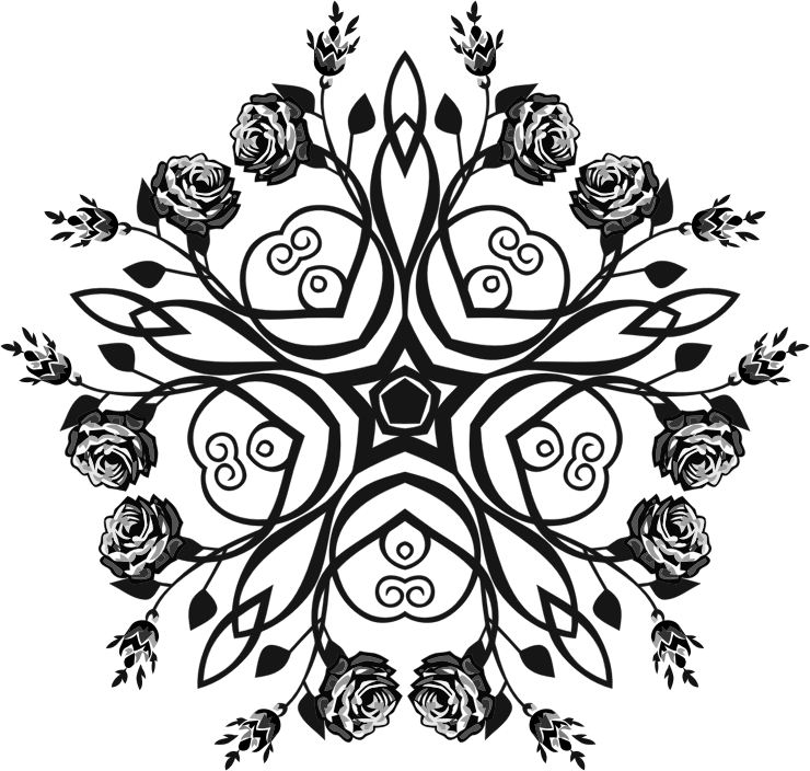 Rose Floral Flourish Design 5