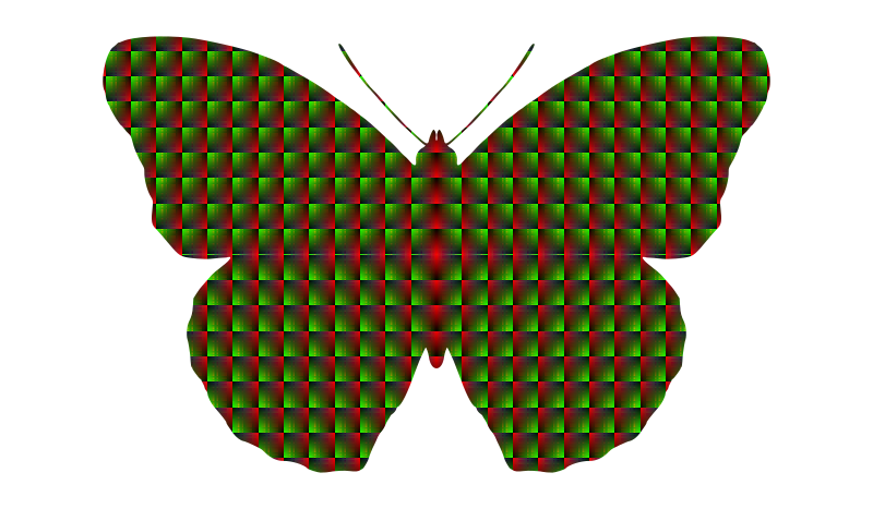 patterned butterfly 