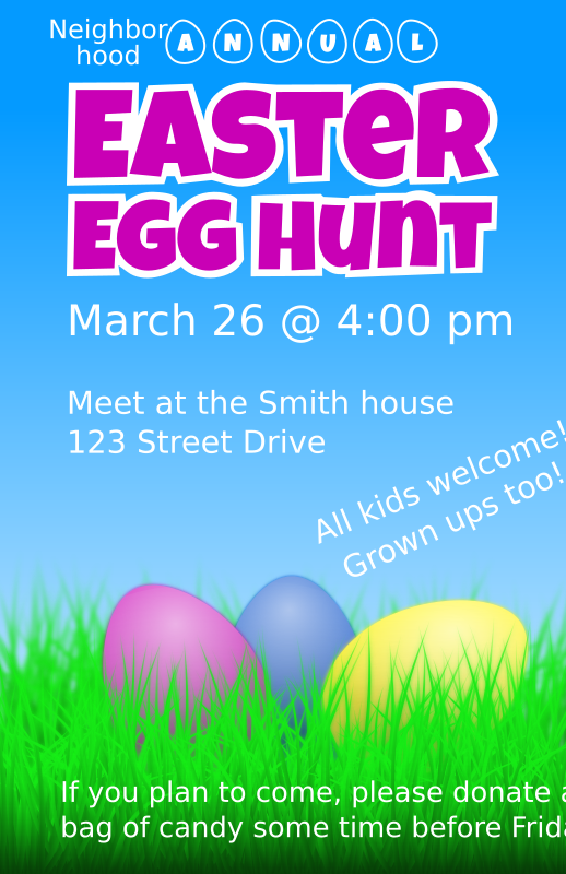 Easter Egg Hunt Flyer