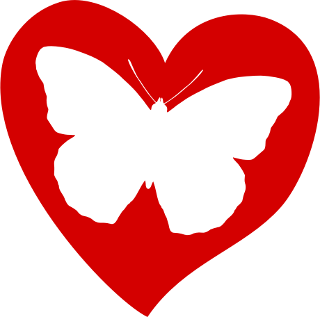 butterfly on heart