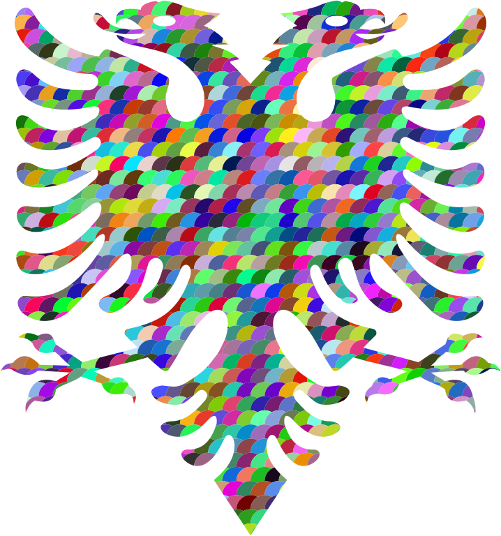 Prismatic Scales Double Headed Eagle