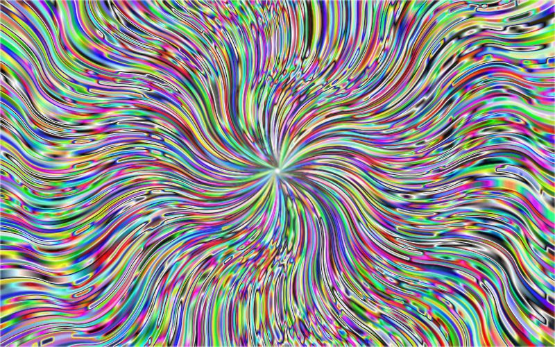 Prismatic Waves Starburst Psychedelic