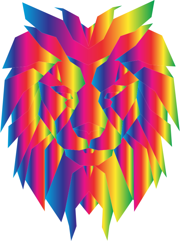 Prismatic Polygonal Lion Face 2