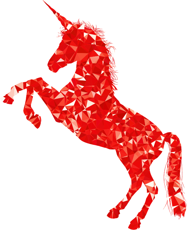 Ruby Unicorn Silhouette