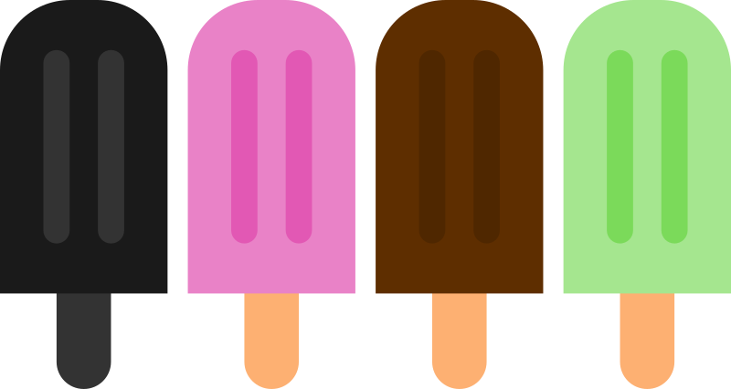 Minimalist Popsicle Vector