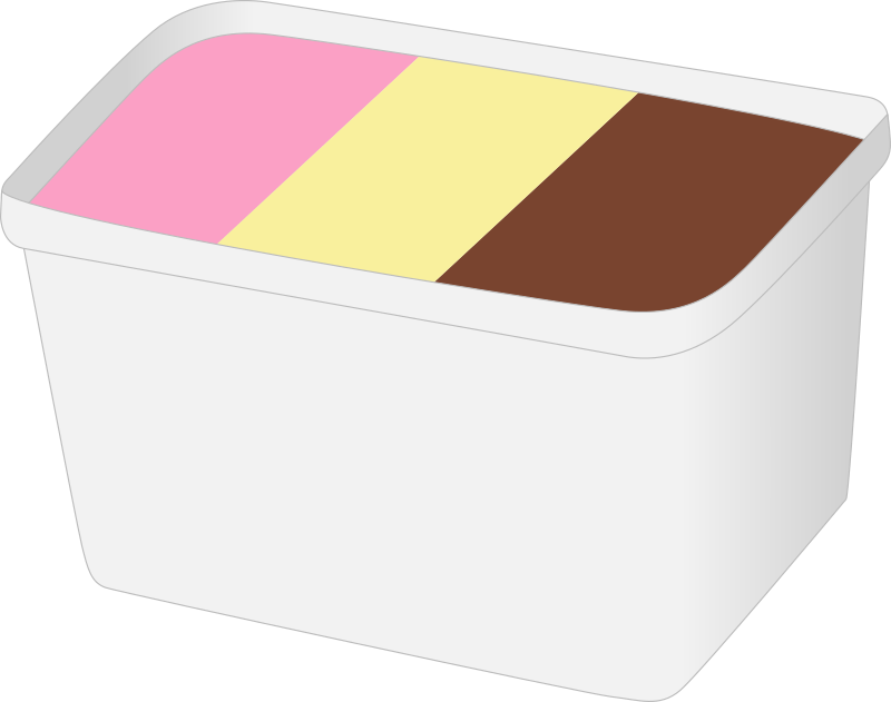 2l Ice Cream box - Openclipart