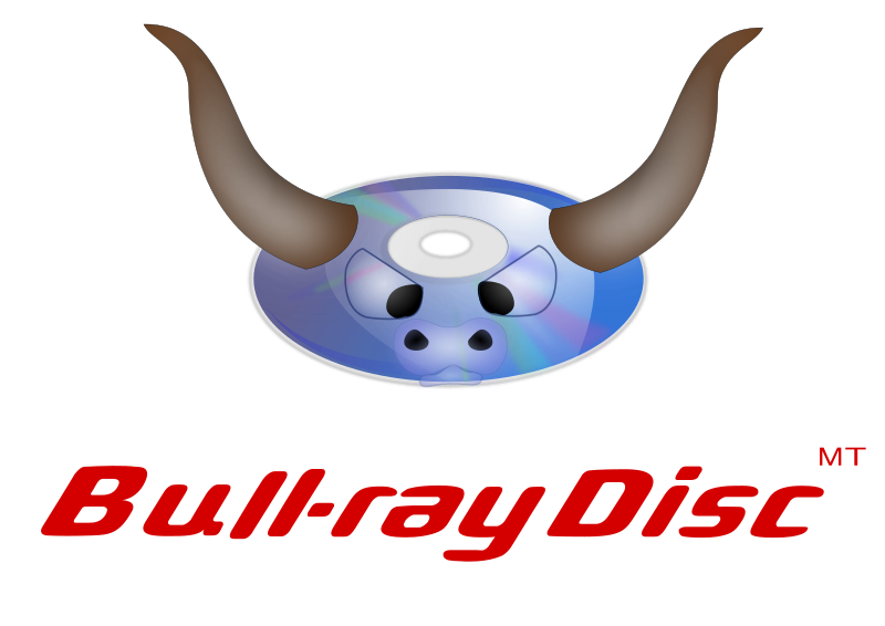 Bull-ray disc parody logo