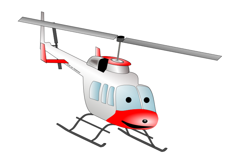 Cartoon Bell helicopter