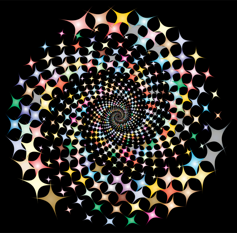 Prismatic Starburst Vortex 2 With Background