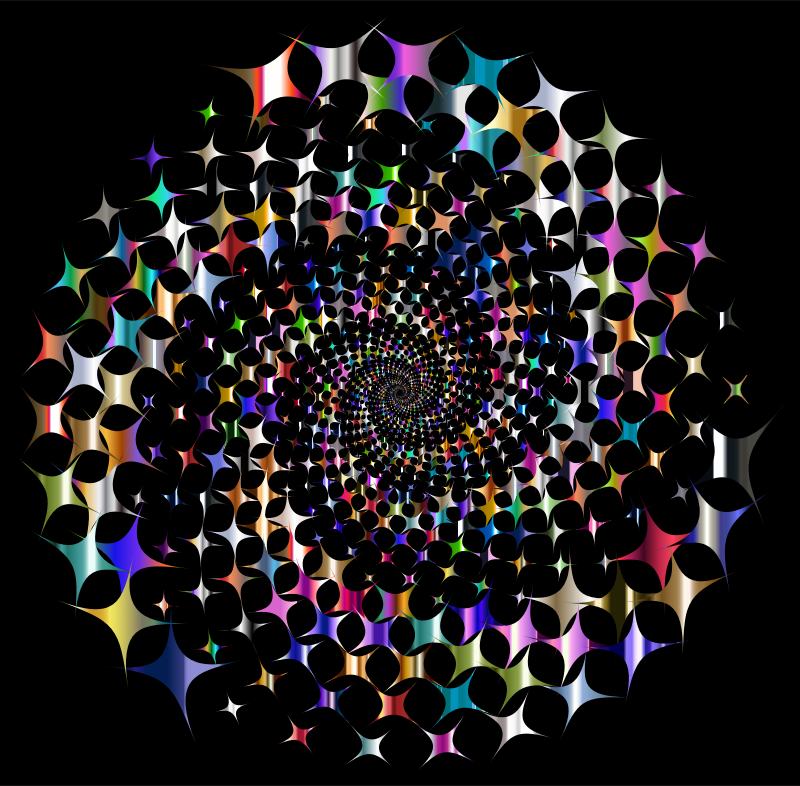 Prismatic Starburst Vortex 4 With Background