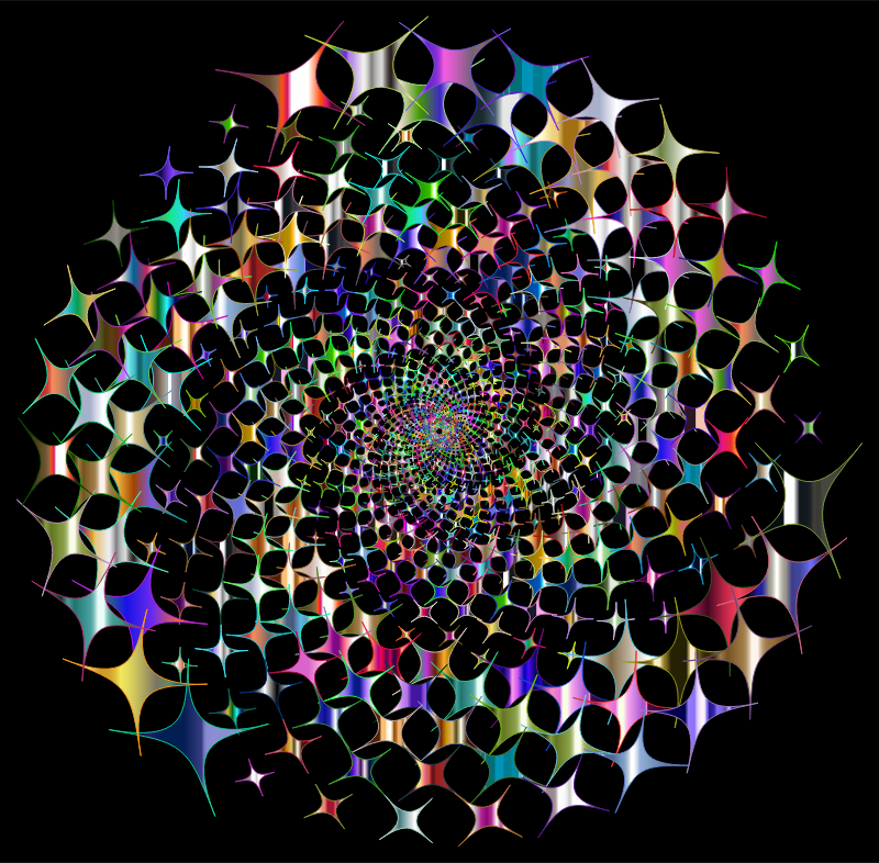 Prismatic Starburst Vortex 4 Variation 2 With Background