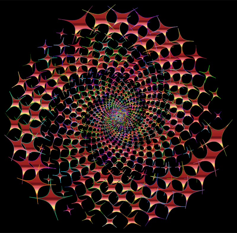 Prismatic Starburst Vortex 5 With Background