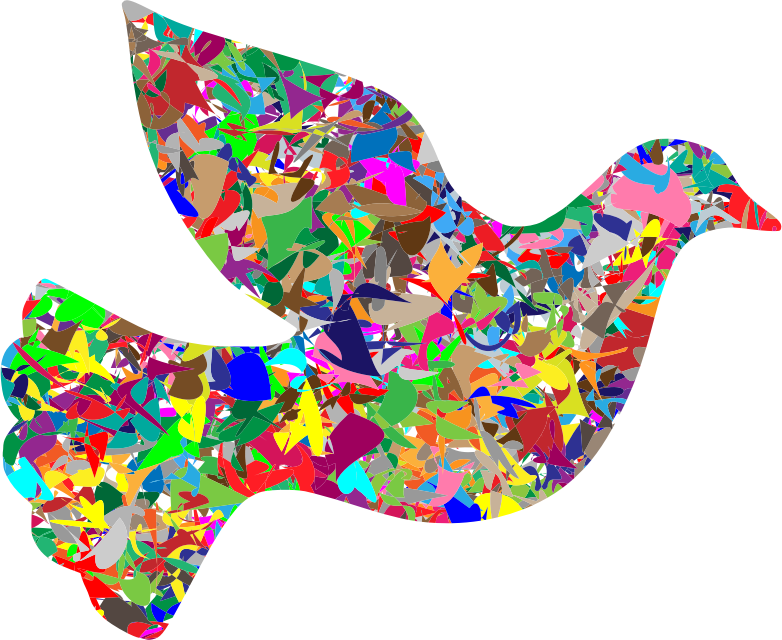 Modern Art Peace Dove