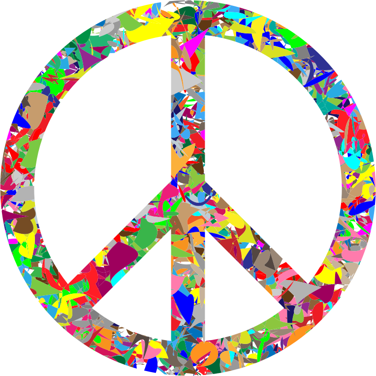 Modern Art Peace Sign