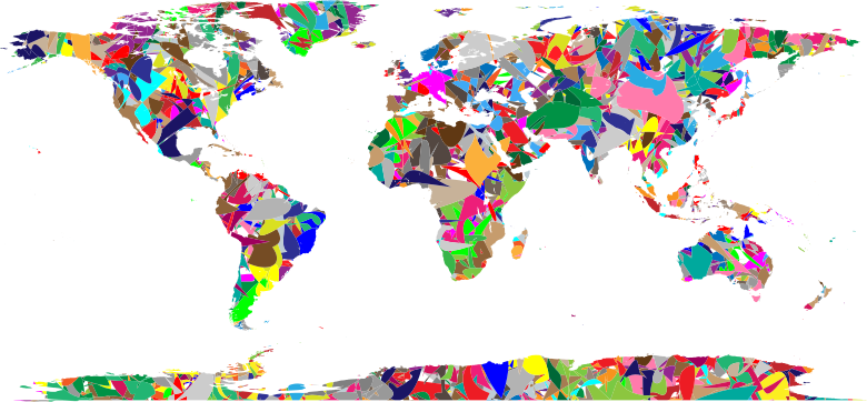 Modern Art World Map