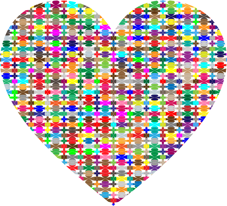 Colorful Pattern Heart