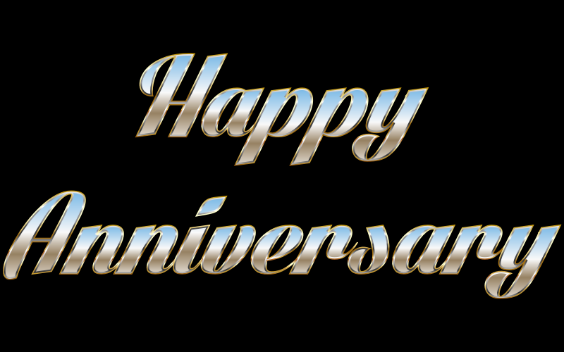 Happy Anniversary Typography