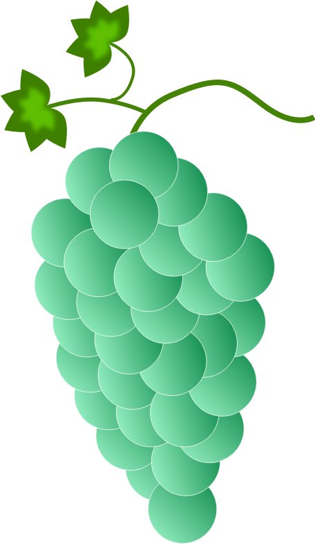 Colored Grapes - Green