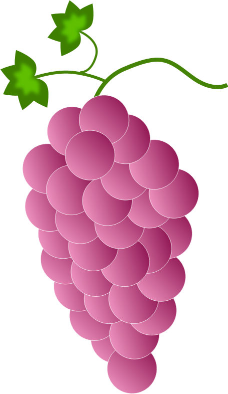 pink grapes