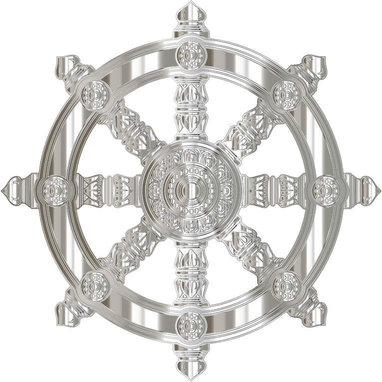 Crystalline Ornate Dharma Wheel