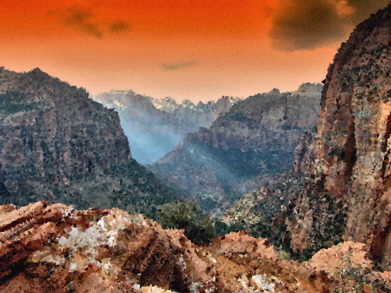 High Poly Zion National Park