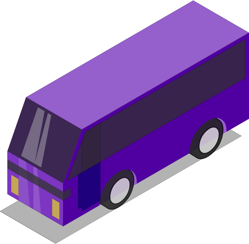 Purple bus