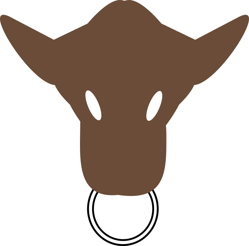 bull head silhouette
