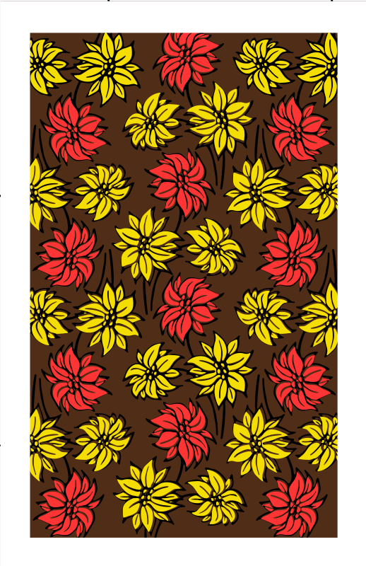 Flower pattern (alternative colour mix)